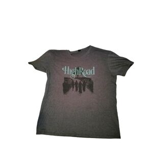 high road band dark grey t-shirt by anvil short sleeve super soft xl graphic